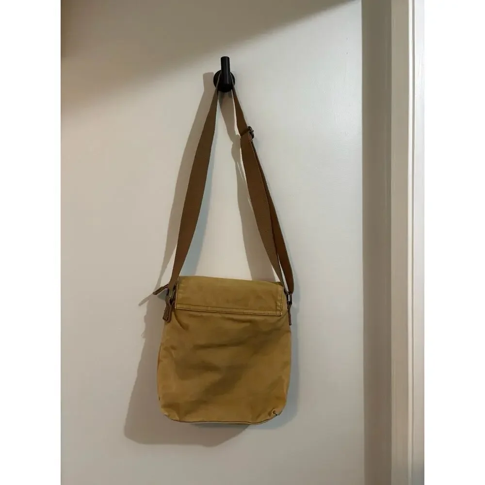 Augur Boho Canvas & Leather Cross Body Bag Purse Utility Messenger Military Tote - Picture 2 of 6